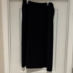 Sag Harbor Elegant Black Midi Skirt